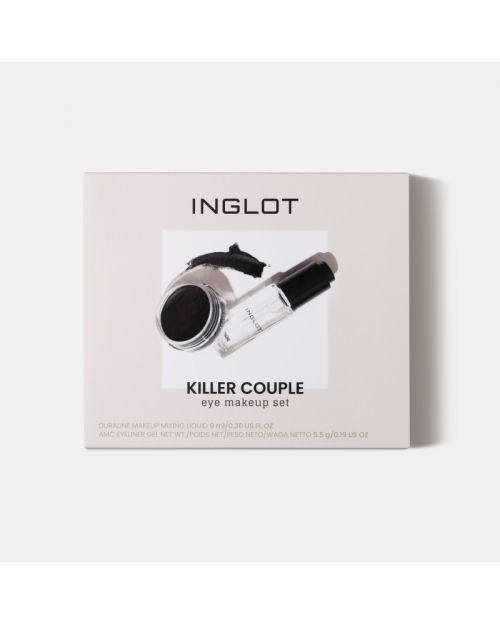 Набор EYE MAKEUP SET KILLER COUPLE  (Средство для разведения теней DURALINE+Гелевая подводка для глаз AMC EYELINER GEL 77)